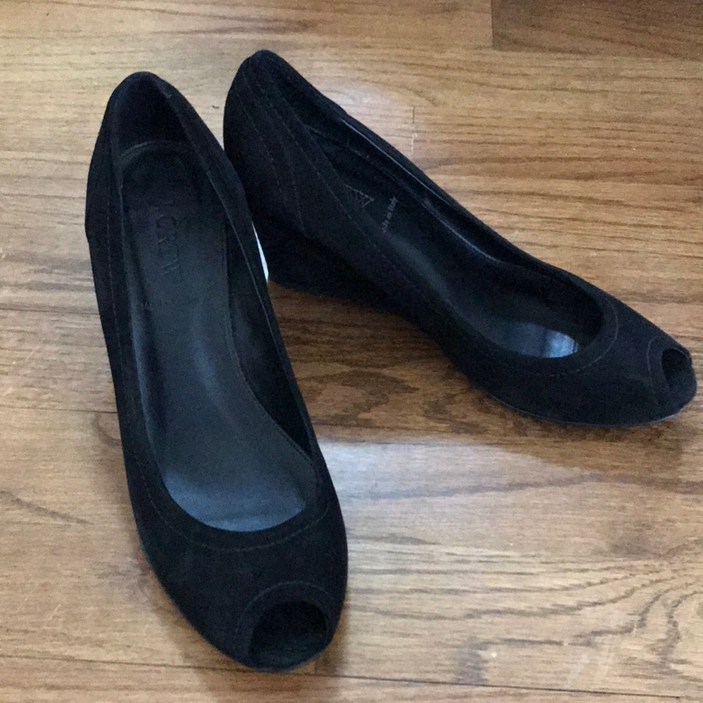Jcrew suede wedges